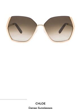 **RARE - sold out** Chloe Women's Danae Gold Frame with Gradient Lens Sunglasses